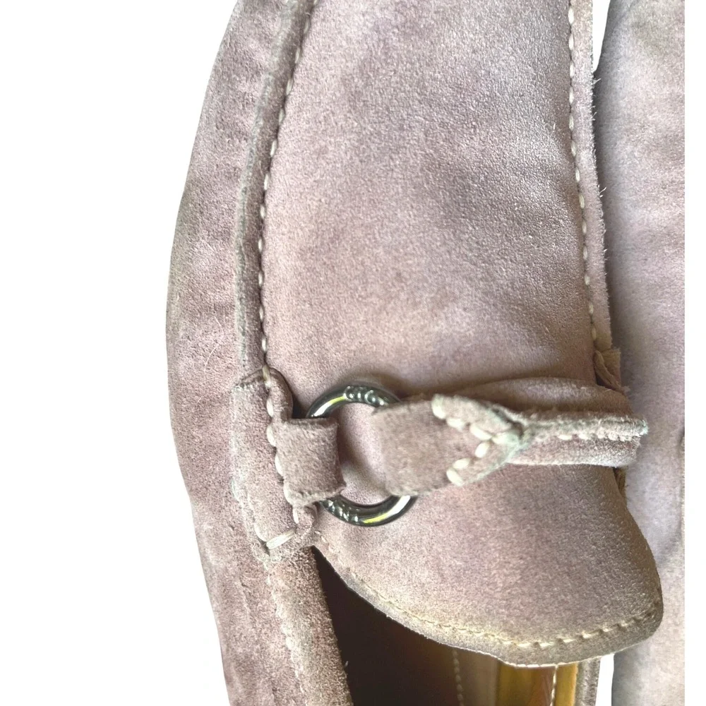 Giorgio Armani Pink Suede Driving Loafers Men's‎ 8